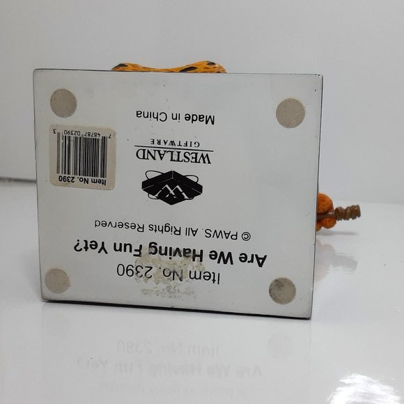 Garfield Golf Bobble Head Figure 'Are We Having Fun Yet?' Vintage #2390 Westland - Picture 3 of 3